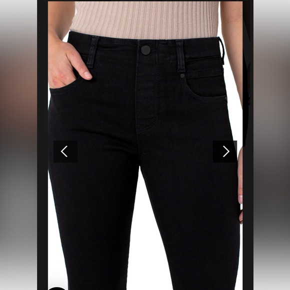 Liverpool Gia Glide pull-on stretchy black skinny jean - Picture 5 of 7
